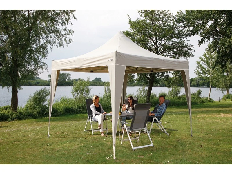 Bo Camp Partytent Opvouwbaar 3 X 3 Mtr. Lichtgrijs - Afbeelding 4