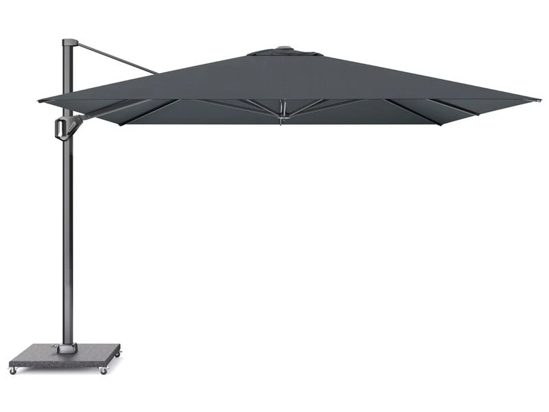Platinum Zweefparasol Challenger T¹ Premium 3,5x3,5 Faded Black