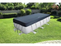 Bestway Flowclear Cover Power Steel Rechthoek 404 /412