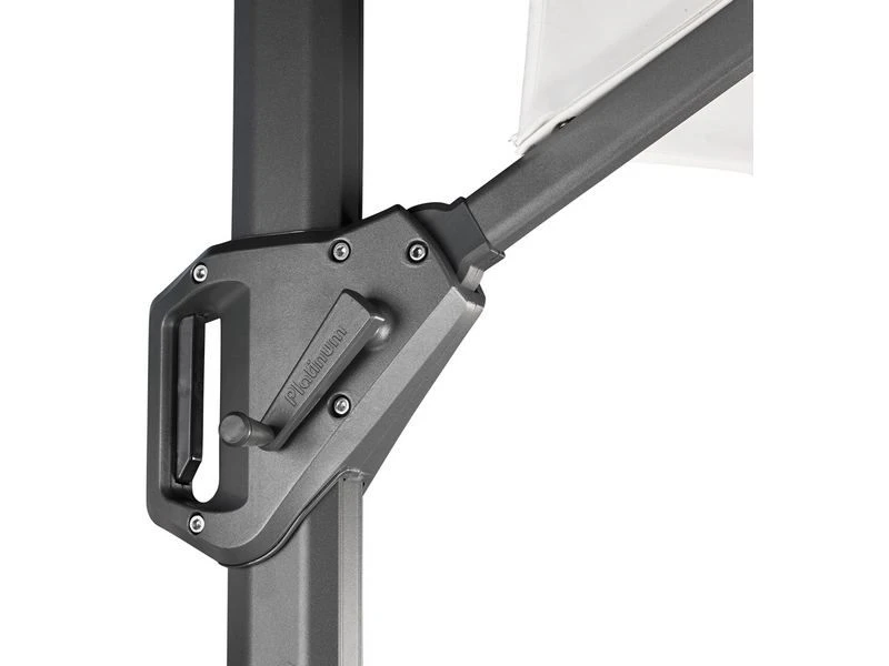 Platinum Zweefparasol Challenger T¹ Premium 3,5x3,5 Manhattan - Afbeelding 5