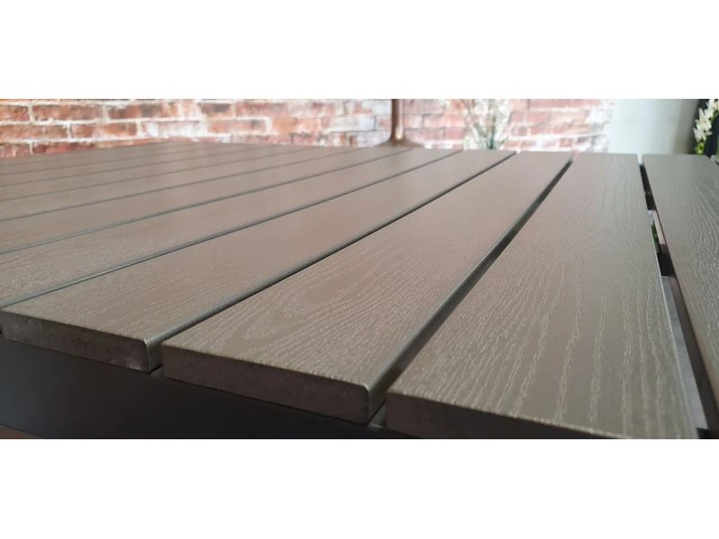 Sensline Jersey Tuintafel Polywood 90 Antraciet - Afbeelding 2