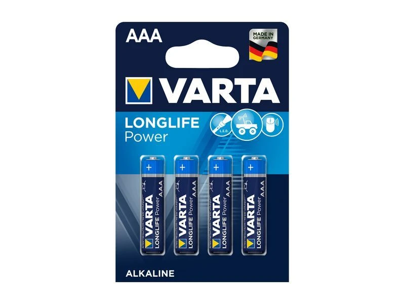 Varta Batterijen AAA Micro High Energy Alkaline 4 Stuks