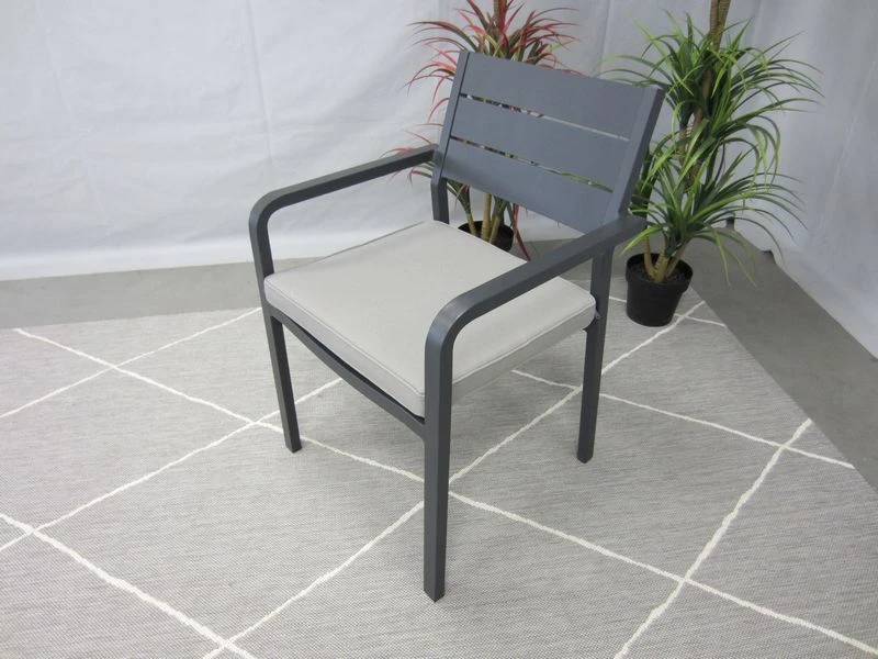 Te Velde Tuinmeubelen Barolo Aluminium Tuinstoel Antraciet - Afbeelding 3