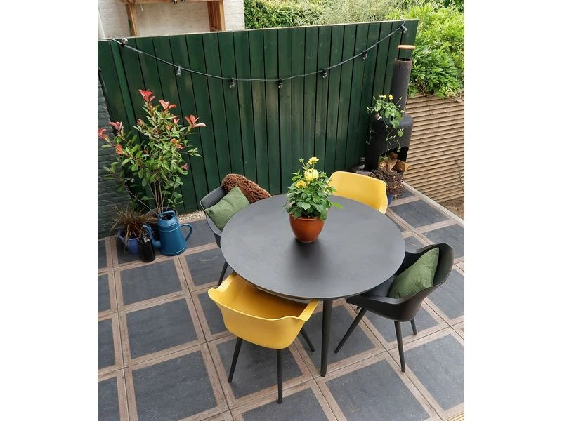 Hartman Tuinset Sophie Studio Met Sophie Hpl Tuintafel Rond 128