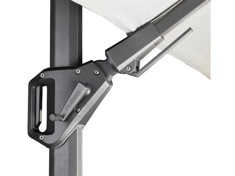 Platinum Zweefparasol Challenger T² Premium 3,5 X 2,6 Havanna - Afbeelding 5