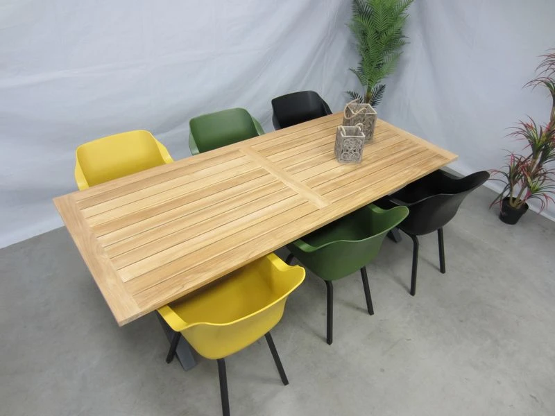 Hartman Tuinset Sophie Element Kleur Met Kruispoot Teaktafel 240 - Afbeelding 3