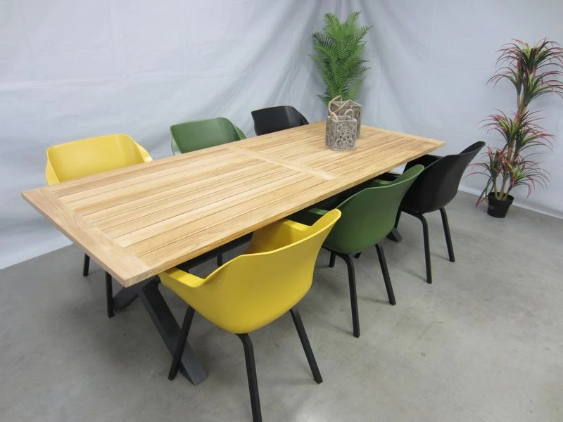 Hartman Tuinset Sophie Element Kleur Met Kruispoot Teaktafel 240 - Afbeelding 4