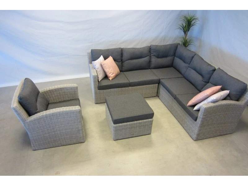 Te Velde Tuinmeubelen Cancun Hoekloungeset Elements - Afbeelding 2
