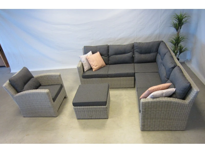 Te Velde Tuinmeubelen Cancun Hoekloungeset Elements - Afbeelding 4