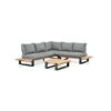 Suns Nardo Platform Lounge Set Alu Teak 3 Delig