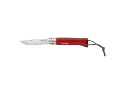 Opinel Zakmes Nr 08 Tradition Colorama Rood Rvs-beukenhout