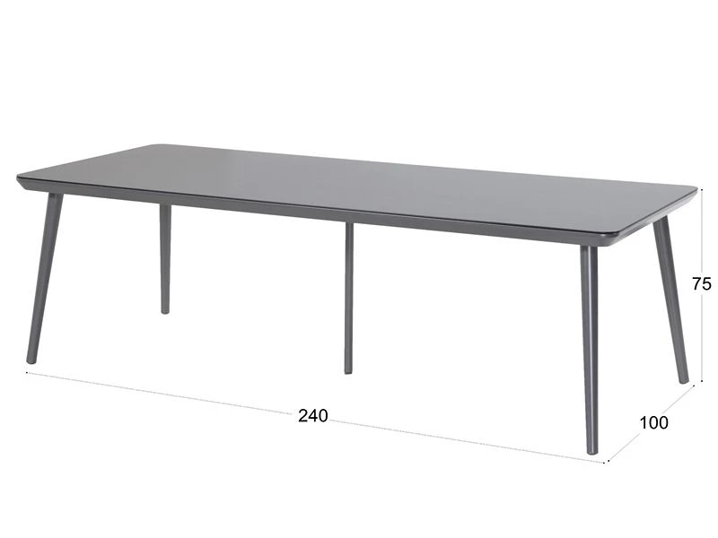 Hartman Sophie Studio Hpl Tuintafel 240 X 100 Xerix - Afbeelding 2