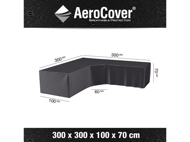 Platinum Aerocover Loungesethoes Hoekset Trapeze 300x300x100xH70