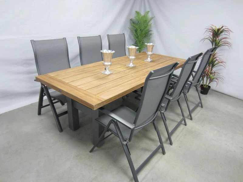 Te Velde Tuinmeubelen Tuinset Vigo Tuinstoel Met Hartman Yasmani Teak Tuintafel