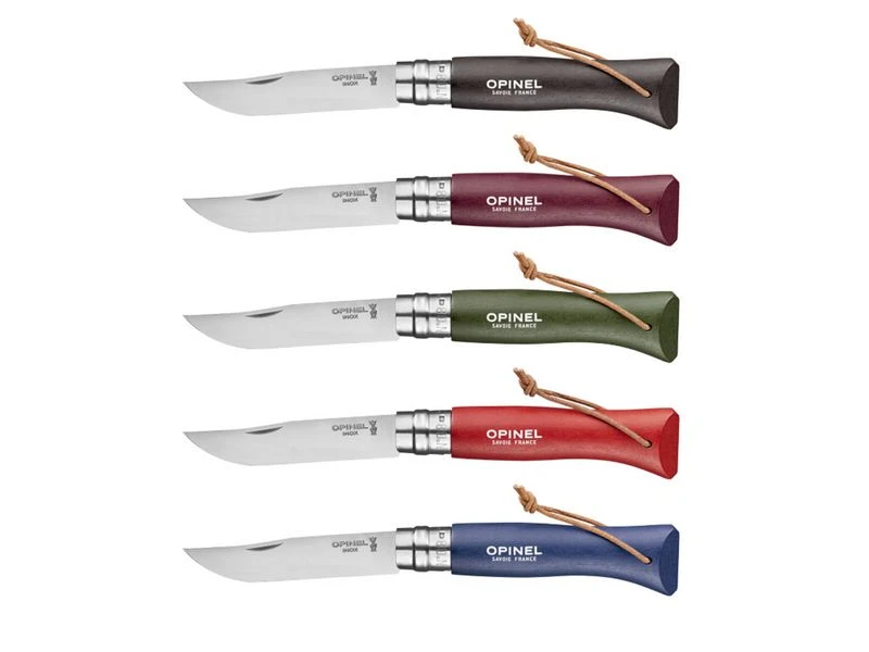 Opinel Zakmes Nr 08 Tradition Colorama Groen Rvs-beuken - Afbeelding 3