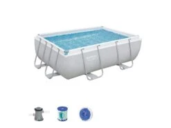 Bestway Zwembad Power Steel Set Rechthoek 282