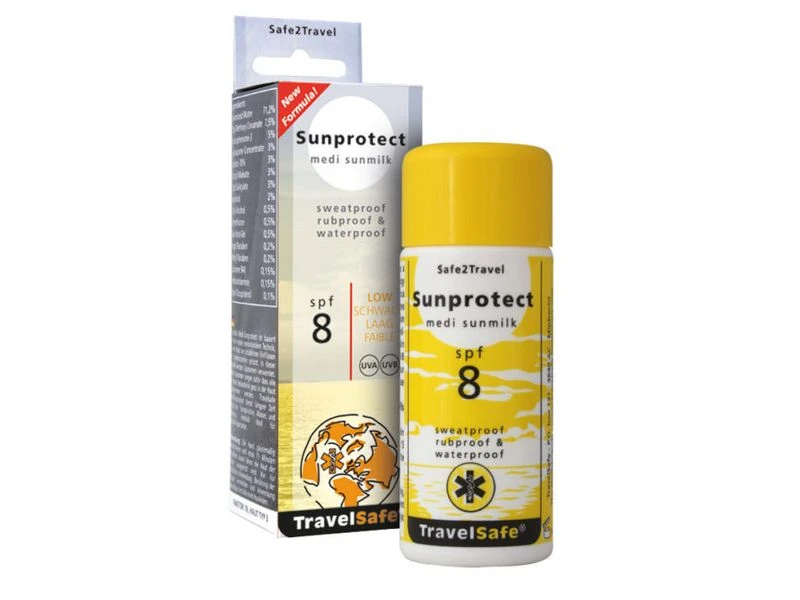 Travelsafe Sunprotect Zonnebrandcreme Factor 8