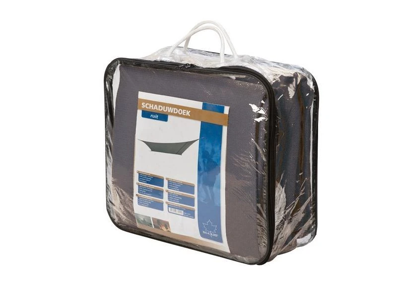 Bo Camp Schaduwdoek Ruit Antraciet - Afbeelding 3