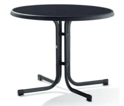 Sieger Tuin-tafel Ø 86 Cm D.grijs Leisteen Decor.