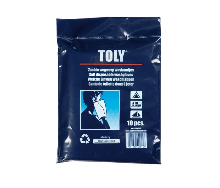 Toly Wegwerp Washandjes Extra Zacht 10 Stuks